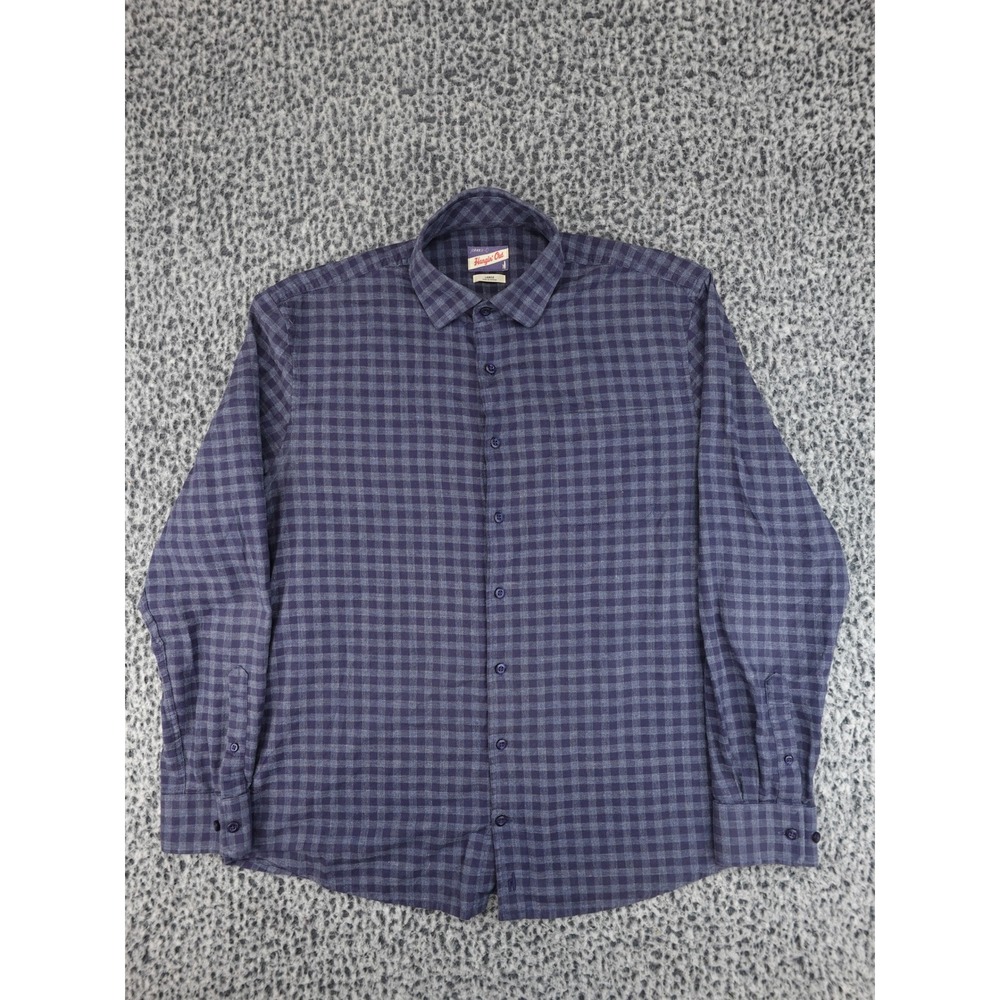 Johnnie-O‎ Hangin Out Button Down Mens Large Twilight Gingham Orion JMWL6350
